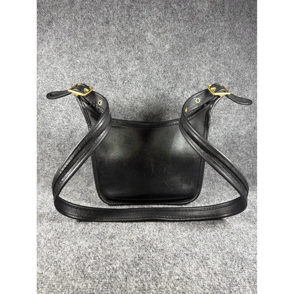 Vintage Coach Janice Legacy Bag Black Leather Brass Hardware  H7U-9950  Dust bag